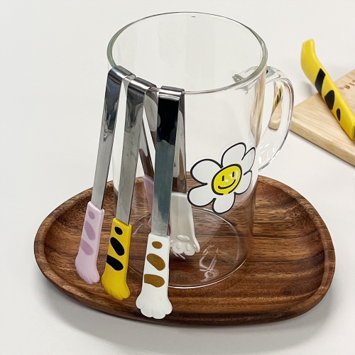 고양이집게 고양이발 와플과자 소형미니 집게 샐러드반찬 타나베 얼음 스텐