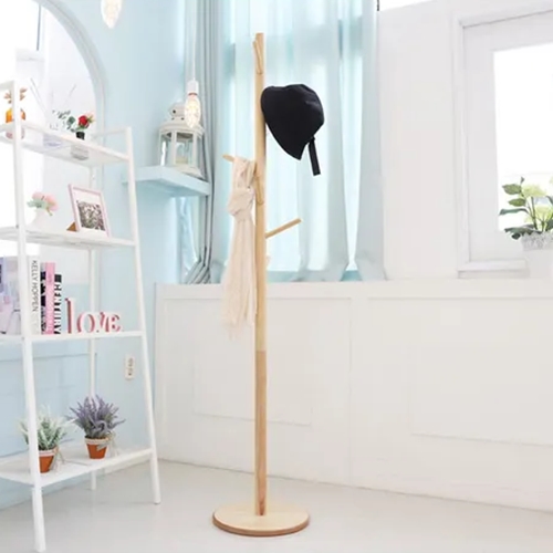 트리스토어 원목 원형 스탠드 옷걸이_이미지