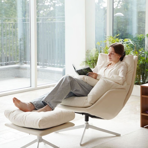 밀러 패브릭 리클라이너 1인용