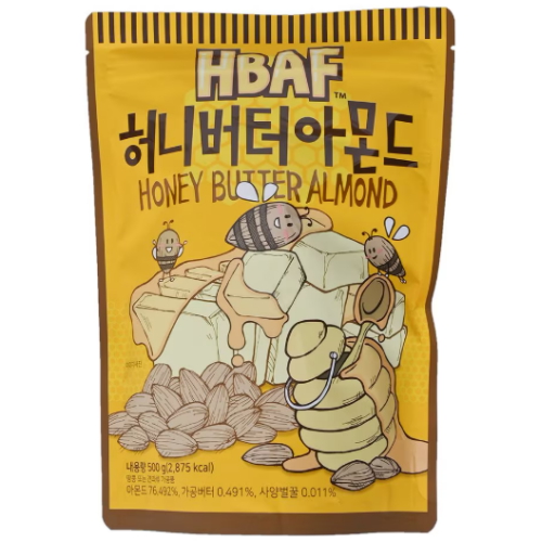 허니버터 아몬드 500g