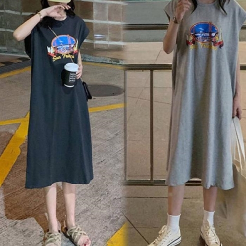 ONM 민소매 롱원피스 프린팅 트렌드 1P 여름 데일리 편한 29551882