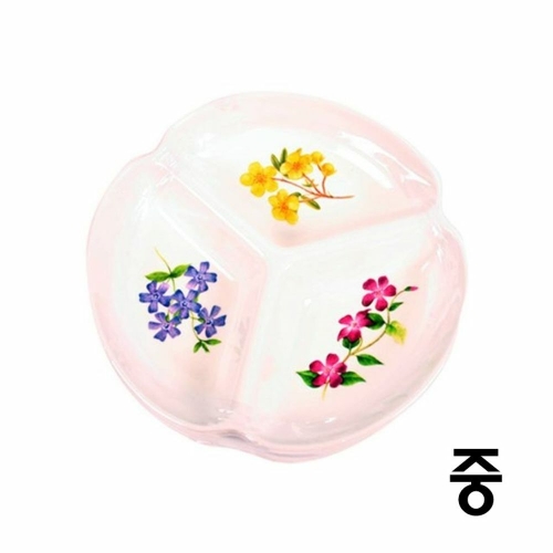 [불명] 러블리 삼각절 나눔접시 (5개,17cm)_이미지