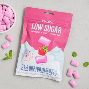 로우슈거 라스베리 민트껌 105g