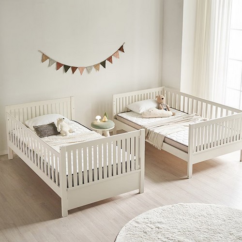 스칸디아 시몬 프리미엄 원목 분리형 어린이 2층침대 SS (매트별도)_이미지