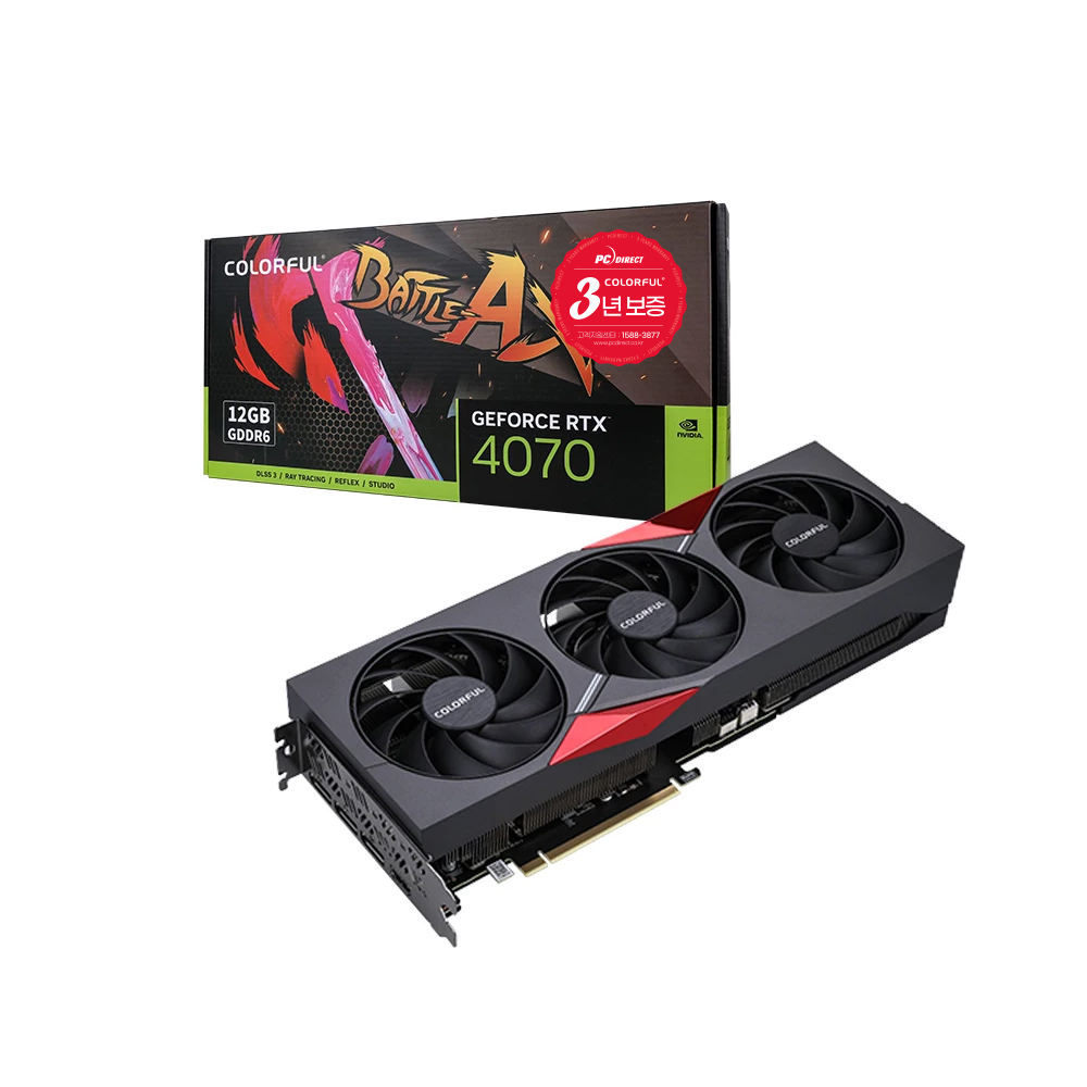 COLORFUL 지포스 RTX 4070 토마호크 EX D6 12GB 피씨디렉트