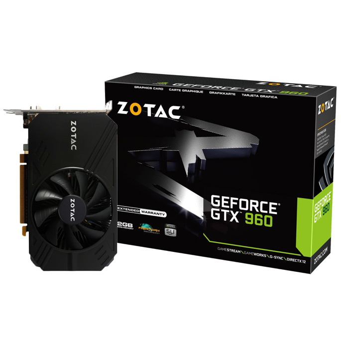 ZOTAC 지포스 GTX960 원탑 사일런서 D5 2GB