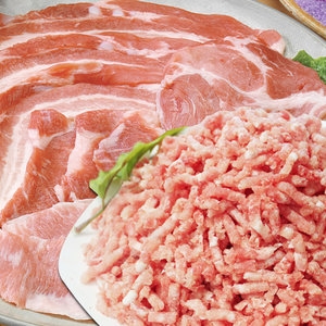 국산 돼지고기 다짐육 소다짐육 떡갈비 떡국 만두_이미지