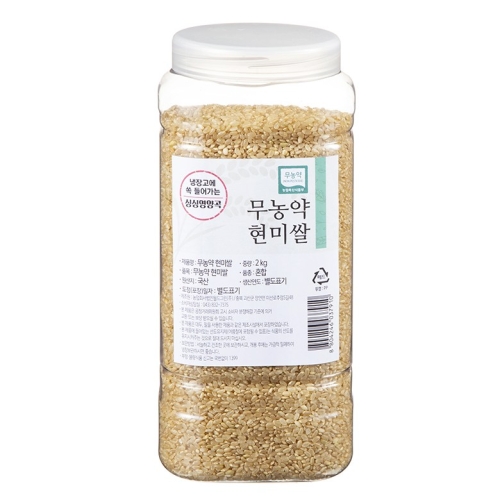 월드그린 싱싱영양통 무농약 현미 2kg 1개_이미지