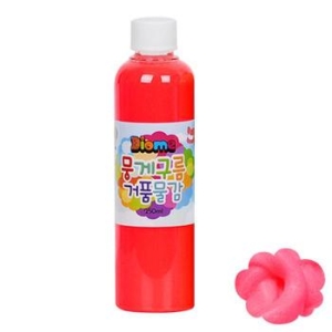 미술놀이 뭉게구름 거품물감 리필 250ml 낱색 형광빨강 S11528809