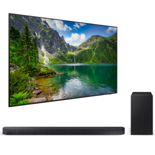 삼성전자 네오QLED KQ55QNDX1AFXKR (벽걸이+사운드바, HW-Q600C)_이미지