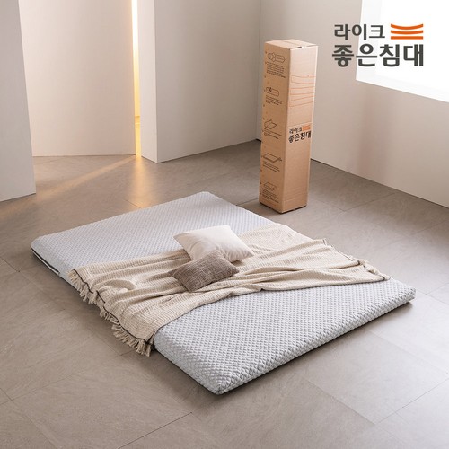 라이크좋은침대 라이크씬 토퍼 바닥 롤팩 매트리스 Q (10cm)