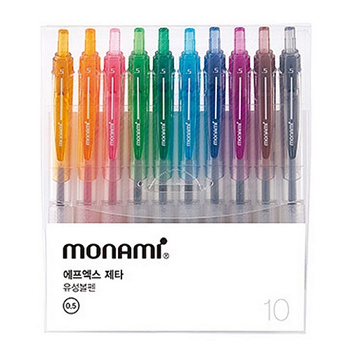모나미 FX-ZETA 볼펜 0.5mm (10색)_이미지