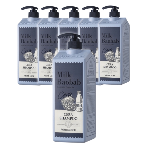 밀크바오밥 세라 샴푸 화이트머스크 1200ml (6개)_이미지