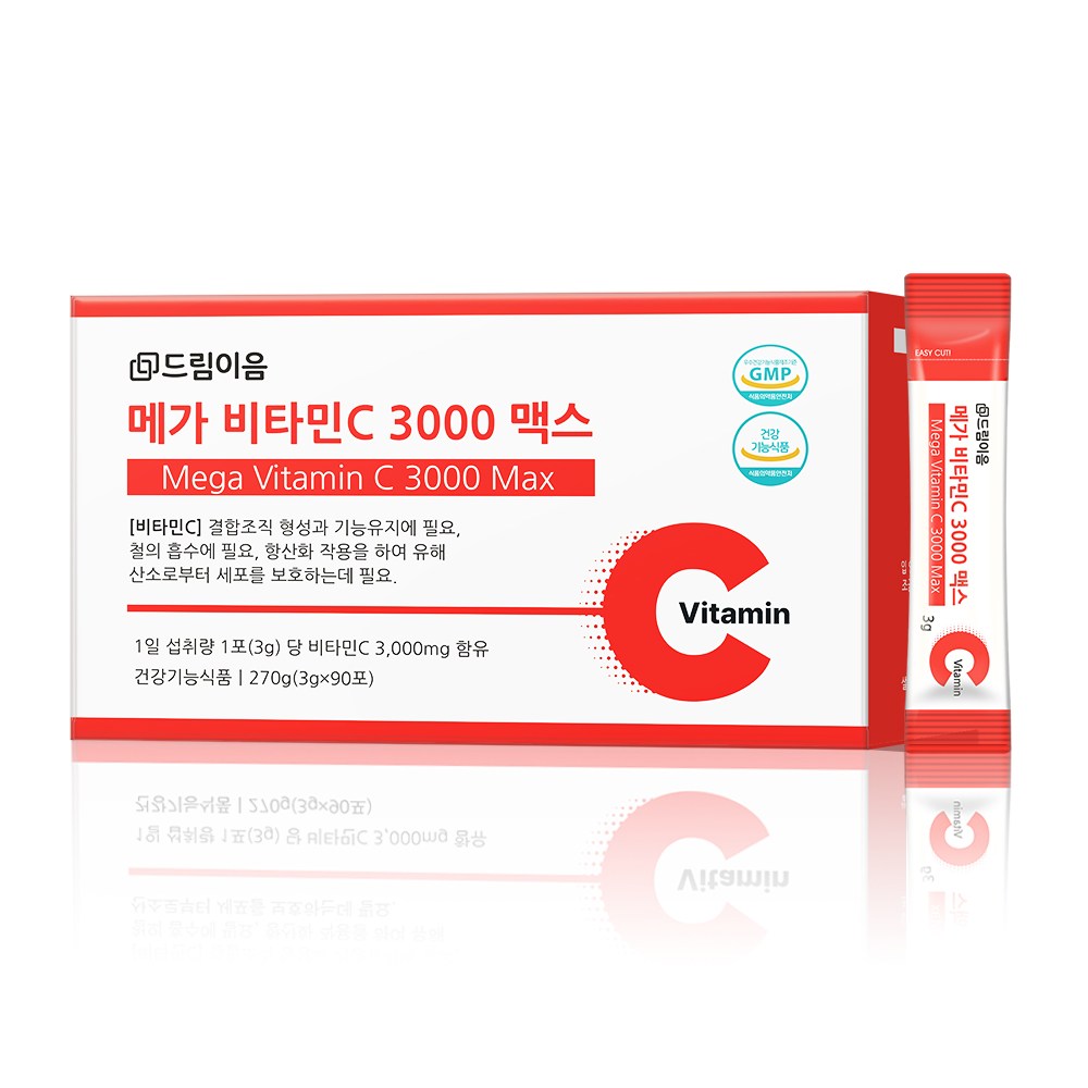 드림이음 메가 비타민C 3000 맥스 90포 (4개)_이미지