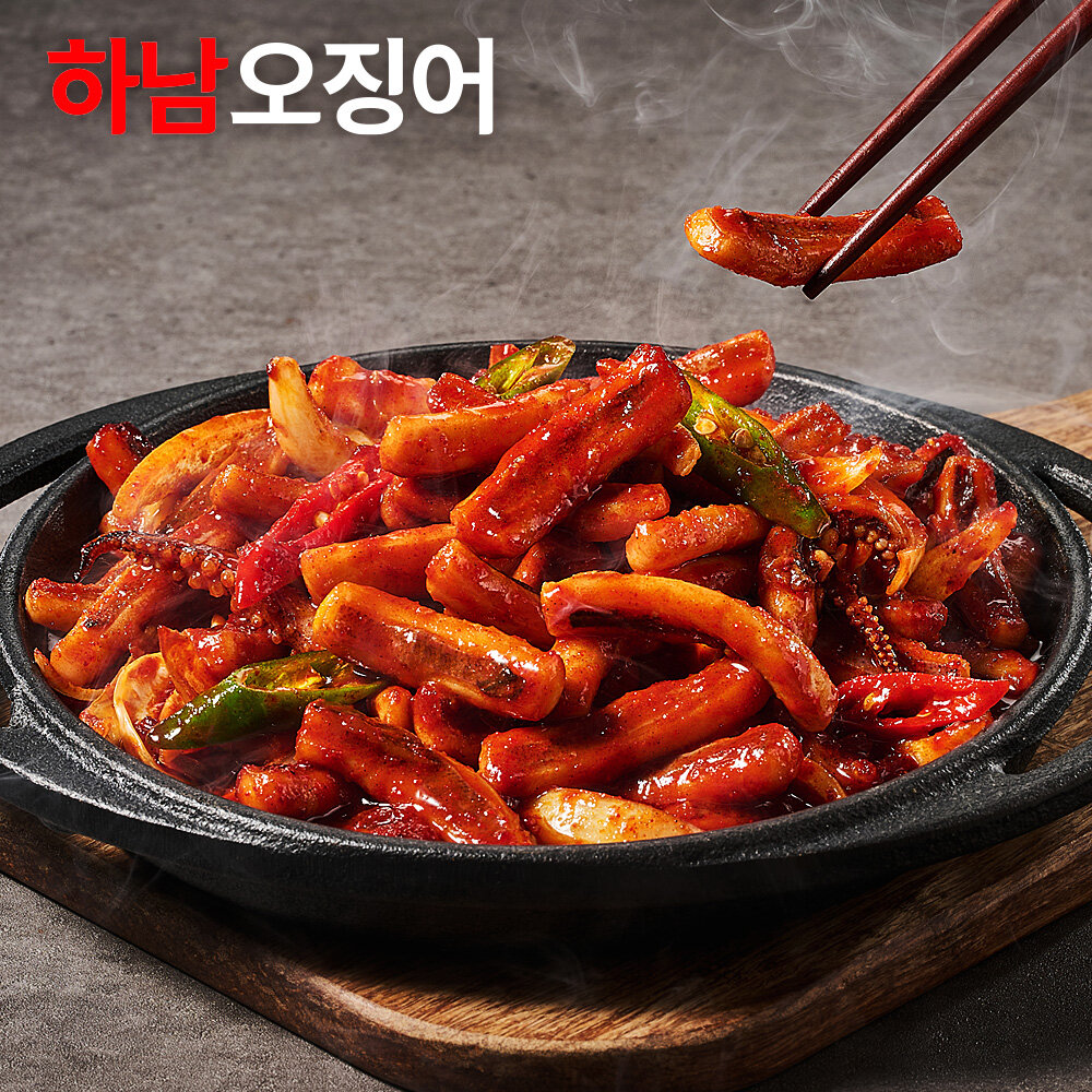 주현푸드 하남오징어 보통매운맛 420g 2개 + 하남오징어 매운맛 420g 1개 (1개)_이미지