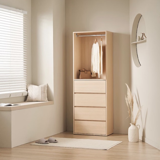 레이디가구 이안 4단 서랍형 드레스룸 700_이미지