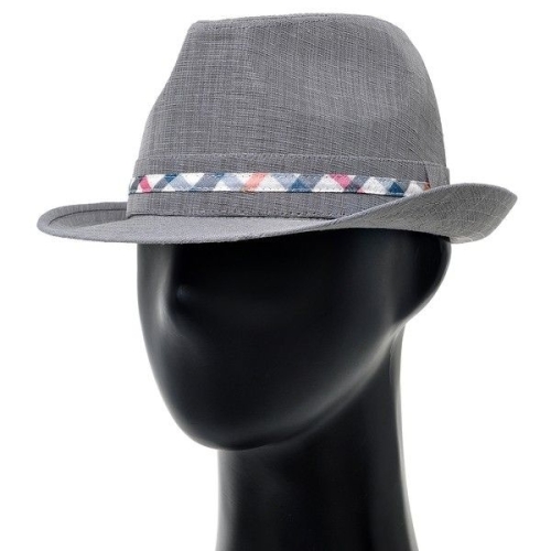 BCF003.체크밴드 쿨터치 남자 페도라 중절모 봄 여름 아빠 신사 모자