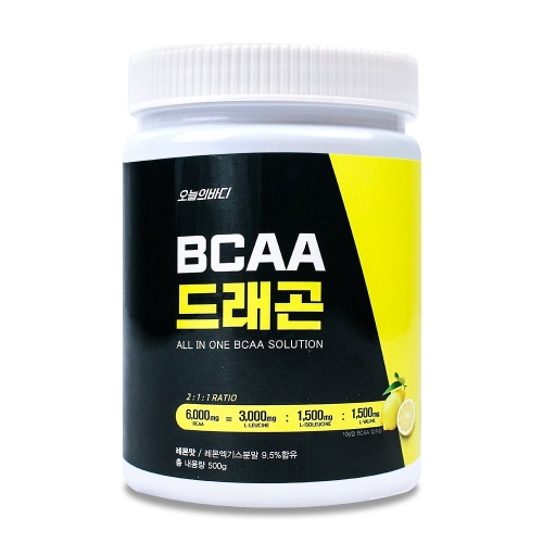 오늘의바디 BCAA 드래곤 레몬맛 500g (1개)