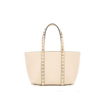 발렌티노 여성 가라바니 샌드 레더 락스터드 쇼핑 백 150959800