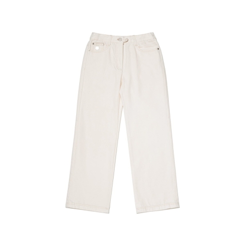 하이라이트브랜즈 코닥어패럴 2EPT14 캐리 RGB 스트레이트 데님 팬츠 우먼 IVORY