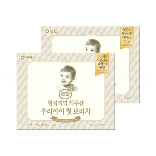 샘표식품 샘표 순작 우리아이 첫 보리차 티백 192g (2개)_이미지