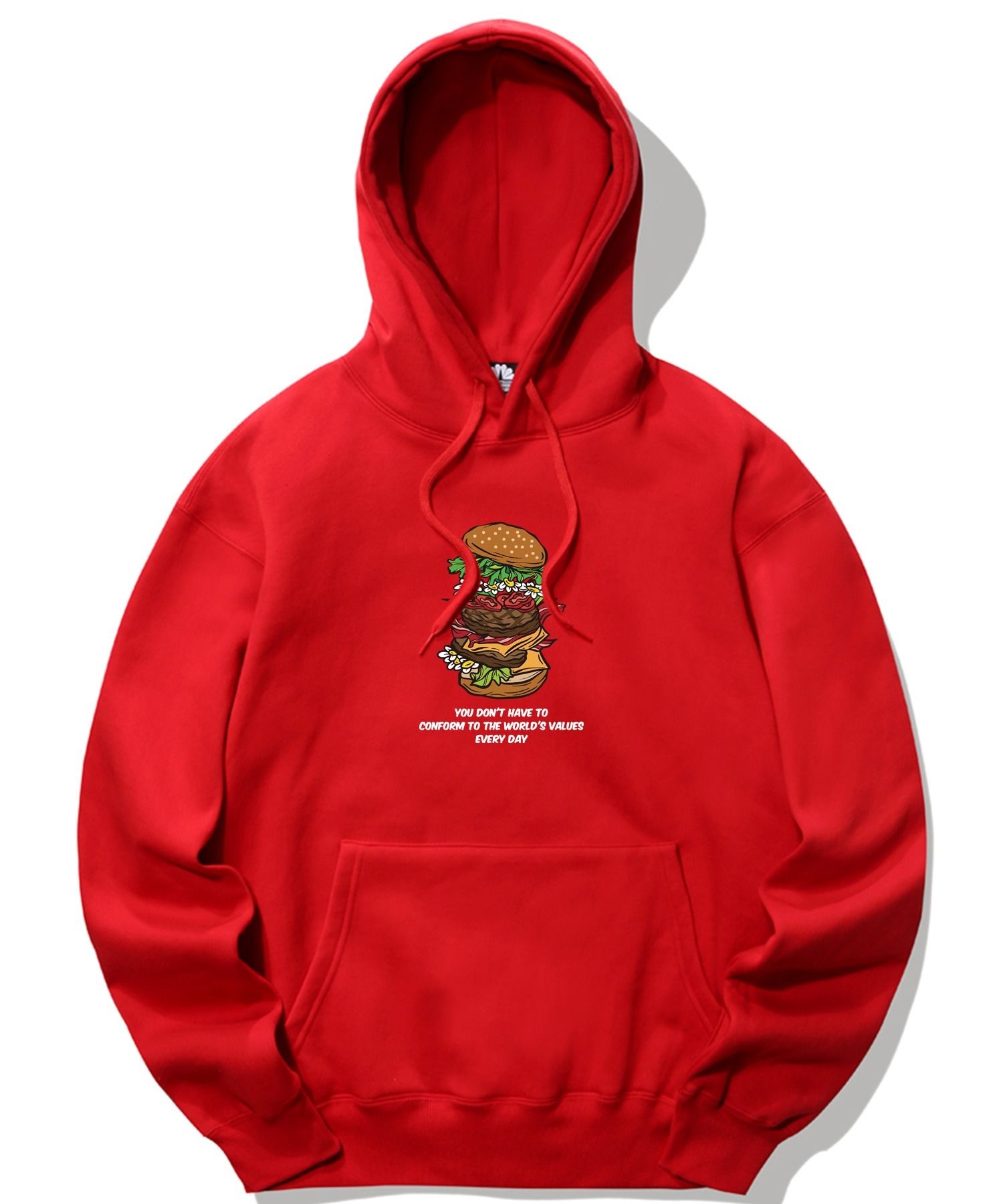 트립션 ltgt TRIPSHION DAISY BURGER FLOOR GRAPHIC 후드티 레드 TRIP22HDRED017 1868563_이미지