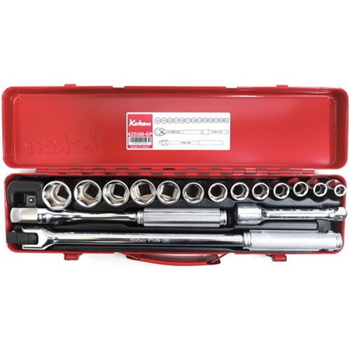 코켄 1/2인치 소켓렌치세트 6각 4255M (16pcs)