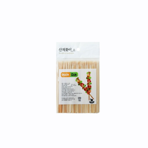 산적꽂이 소형 12cm 100개입 대나무 꼬지 꼬치 꼬챙이 100개 100개