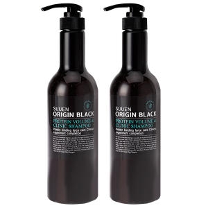  수앤 오리진블랙 리얼 단백질 볼륨샴푸 700ml [2개]