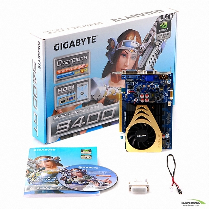 GIGABYTE ������ 9400GT Ultra Durable2 Over HDMI DDR2 1GB