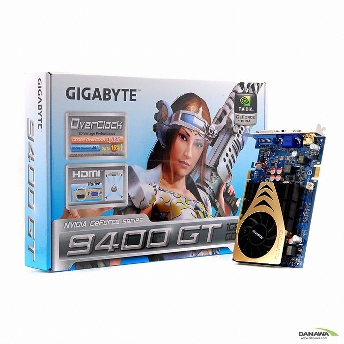 GIGABYTE 지포스 9400GT Ultra Durable2 Over HDMI DDR2 1GB_이미지