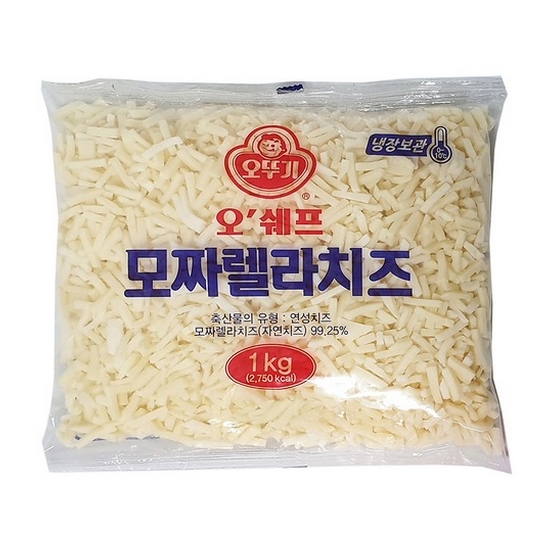 오뚜기 오쉐프 모짜렐라치즈 1kg (1개)_이미지