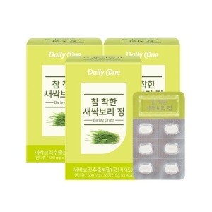  네이처스토리 데일리원 참 착한 새싹보리정 500mg 30정 [3개]