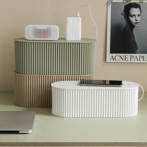 구디푸디 모던 템바보드 멀티탭 케이블 전선 정리함 (대형)_이미지