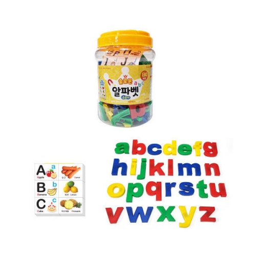 아트박스 세계토이 솔로몬 벳소문자 자석글자 세트 교육용 언어발_이미지