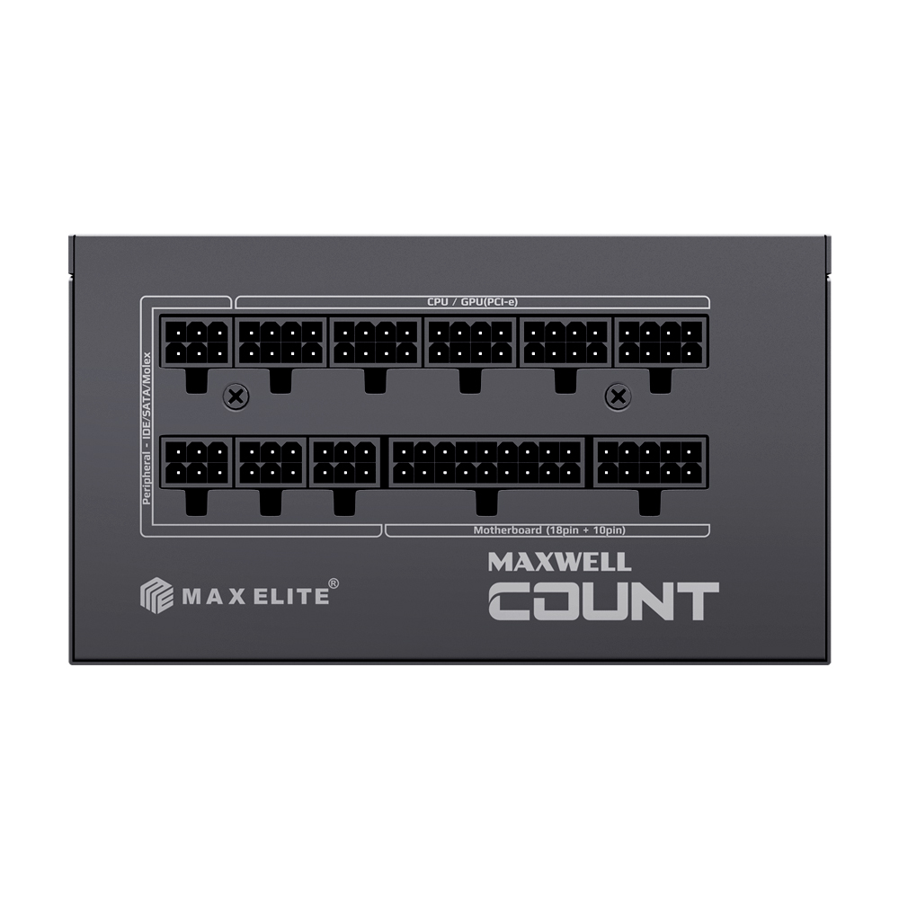 맥스엘리트 MAXWELL COUNT 850W 80PLUS골드 풀모듈러 (본체+플랫멀티팩)_이미지