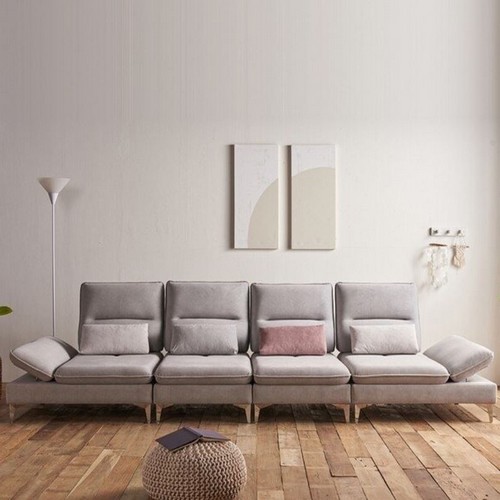 우아미가구 모니카 조야 패브릭 소파 5인용 (스툴별도)