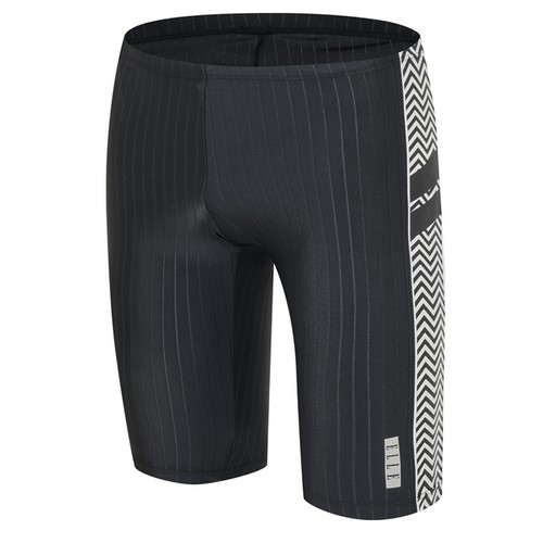 엘르수영복 EVFMITK01 BLK 남성 실내 4부 수영복_이미지