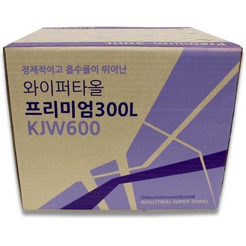 광진산업 산업용 와이퍼 타올 KJW600 (300매)_이미지