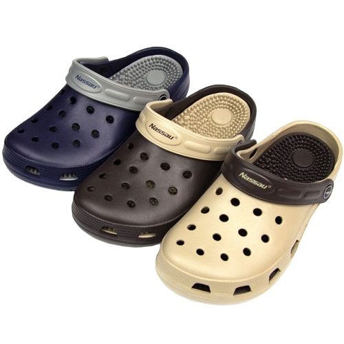 낫소 투톤 지압 샌들_이미지