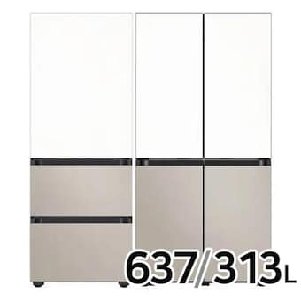 삼성전자 비스포크 키친핏 Max RM70F64R1ZG + 키친핏 에센셜 <b>RQ33DB74C1AP</b> (화이트+베이지)