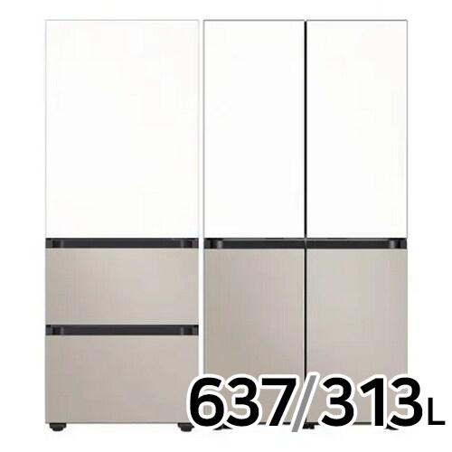 삼성전자 비스포크 키친핏 Max RM70F64R1ZG + 키친핏 에센셜 RQ33DB74C1AP (화이트+베이지) (공식인증점)_이미지