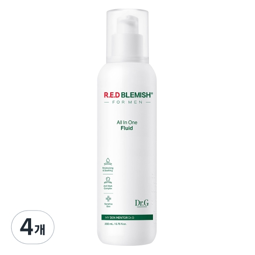 고운세상 닥터지 레드 블레미쉬 포 맨 올인원 플루이드 200ml (4개)