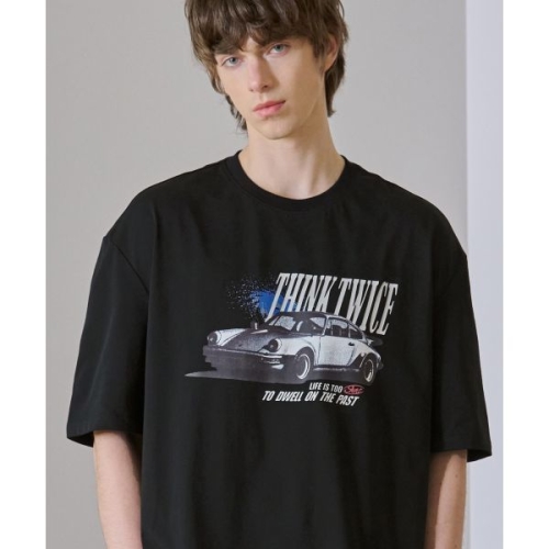 드로우핏 ltgt DRAW FIT 스페이스 올드카 반팔 티셔츠 BLACK DFTS4207BK 208927_이미지