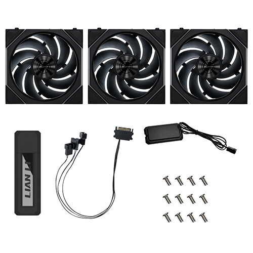 리안리 UNI FAN TL Wireless 120 (3팩, 블랙)_이미지