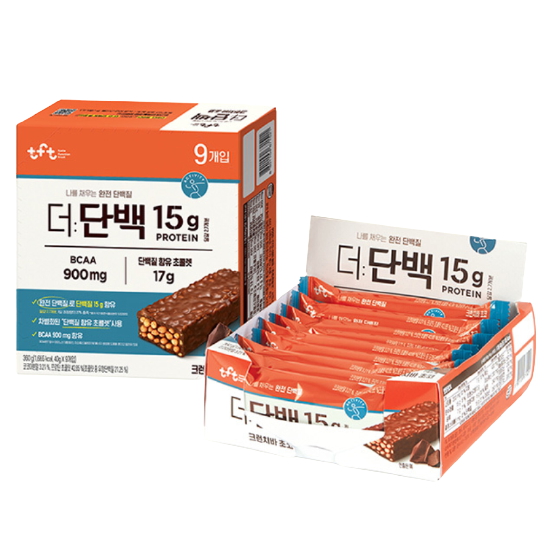 빙그레 더단백 크런치바 초코 40g [18개]