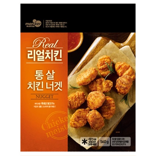 마니커 리얼치킨 통살 치킨너겟 560g (4개)_이미지