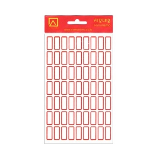 세모네모  1000 일반견출지 10-200R 적색 10매 18X7 견출지