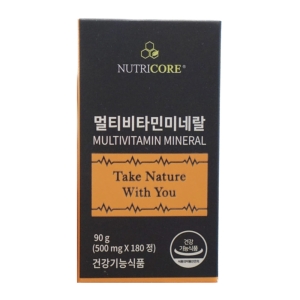 뉴트리코어 멀티비타민 미네랄 500mg 180정이미지입니다. 누르면 해당 게시물로 새창이동합니다.