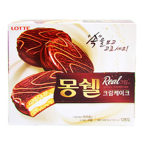 롯데웰푸드 몽쉘 오리지널 생크림케이크 12개입 384g (4개)_이미지